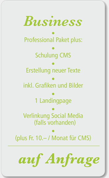 Business Webdesign Angebot