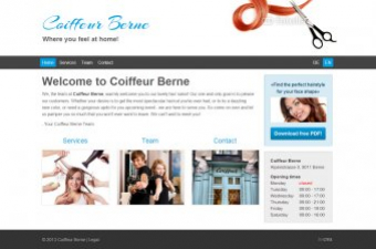 Coiffeure Template Brachenvorlage