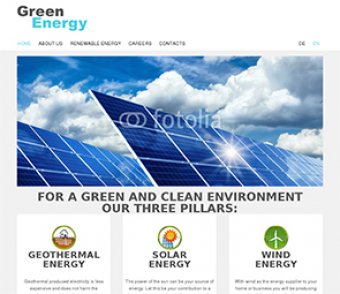 Dienstleistung - Energie Template Brachenvorlage