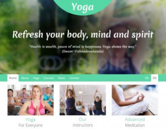Yoga Template Brachenvorlage